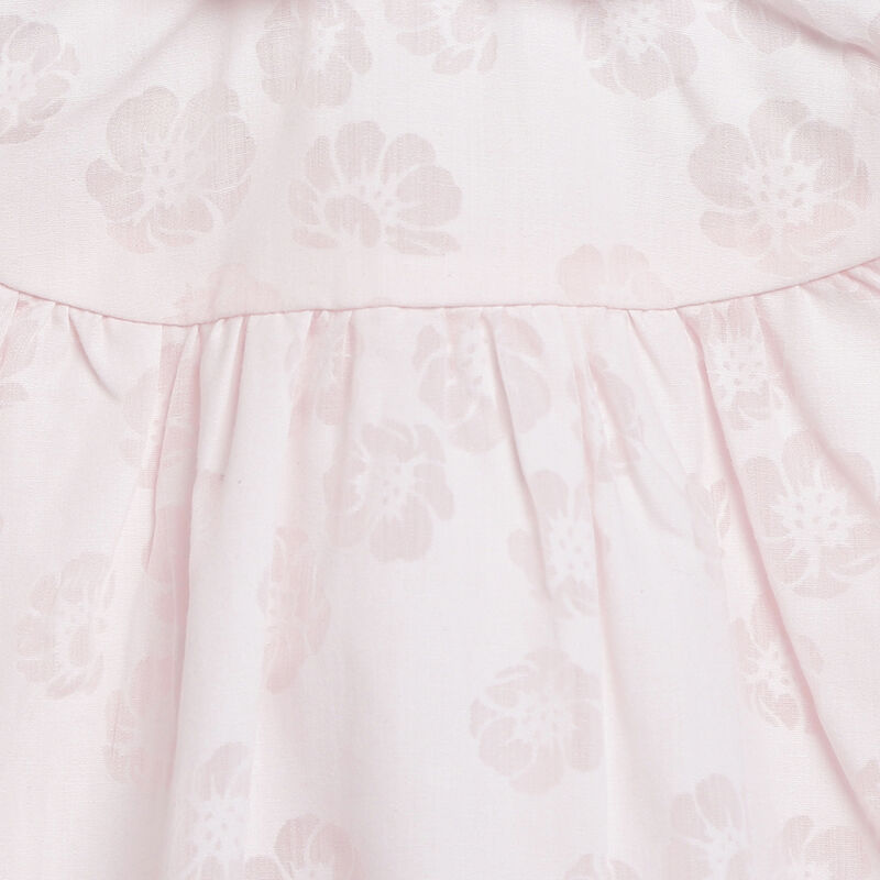 Girls Light Pink Printed Short Sleeve Dress image number 2